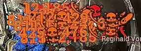 Knightmar3Fram3's tweet photo. @PabloMakes I just feel it's additional visual clutter, especially since you can have several damage numbers overlapping each other along with status procs - typically if you do a lot of dmg. even with the compact setting. https://t.co/TZZBr0g34m