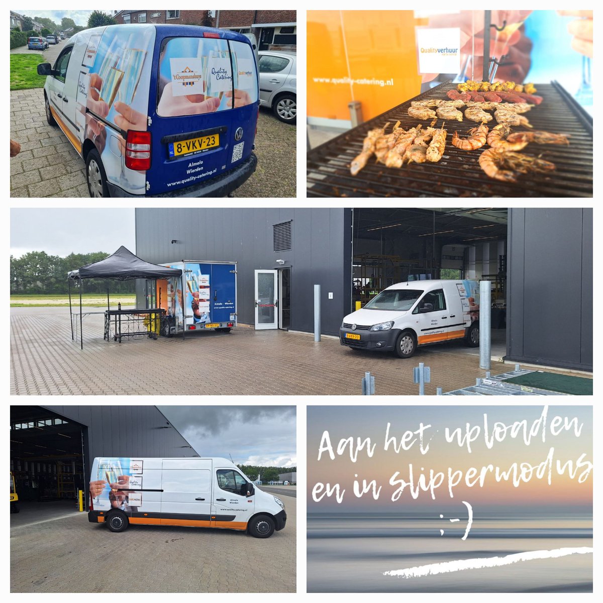 Qualitynl's tweet photo. Yes vakantie 😎🍷🍽🏖 
Vandaag  de laatste vakantie borrels bij Espo, Harbers schilders, van de Bosch en de huizenfabriek Plegt Vos. Over twee weken zjn we terug bij Twente Ballooning in Oldenzaal. Wij wensen iedereen een hele fijne vakantie. https://t.co/WV4t6f3gLE