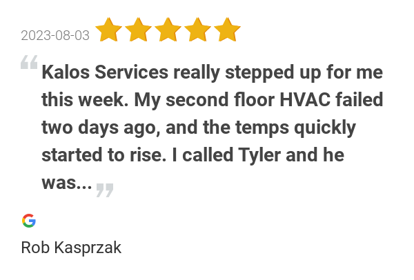 KalosServices's tweet photo. New 5.0-star Review From one of our kind and valued customers: "Kalos Services really stepped up for me this... https://t.co/gwXY21ZJkn