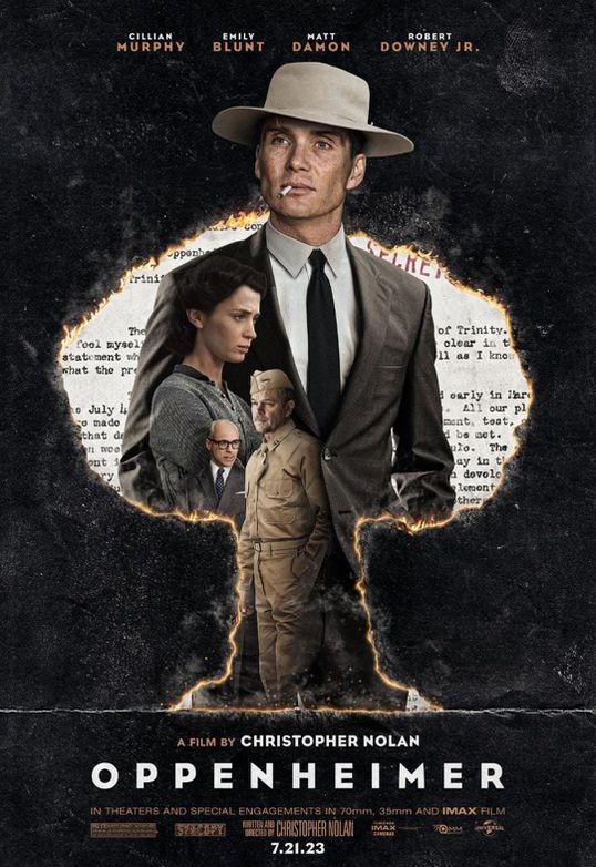 Mastra_ax's tweet photo. Todavia estoy procesando lo que acabo de ver. Oppenheimer es una película INMENSA. No una película sobre la bomba atomica, es un thriller político sobre el poder y la moral y la lucha entre ambos por prevalecer. 9.5/10🌟 https://t.co/VN4bQZ7rsM