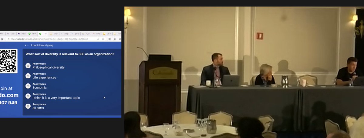 #DEI plenary at the <a href="/sbeonline/">Society for Business Ethics</a> conference: join the conversation, help us identify the essence of #diversity for a community like the Society for #BusinessEthics. <a href="/ProfDiamantis/">Mihailis E. Diamantis</a>