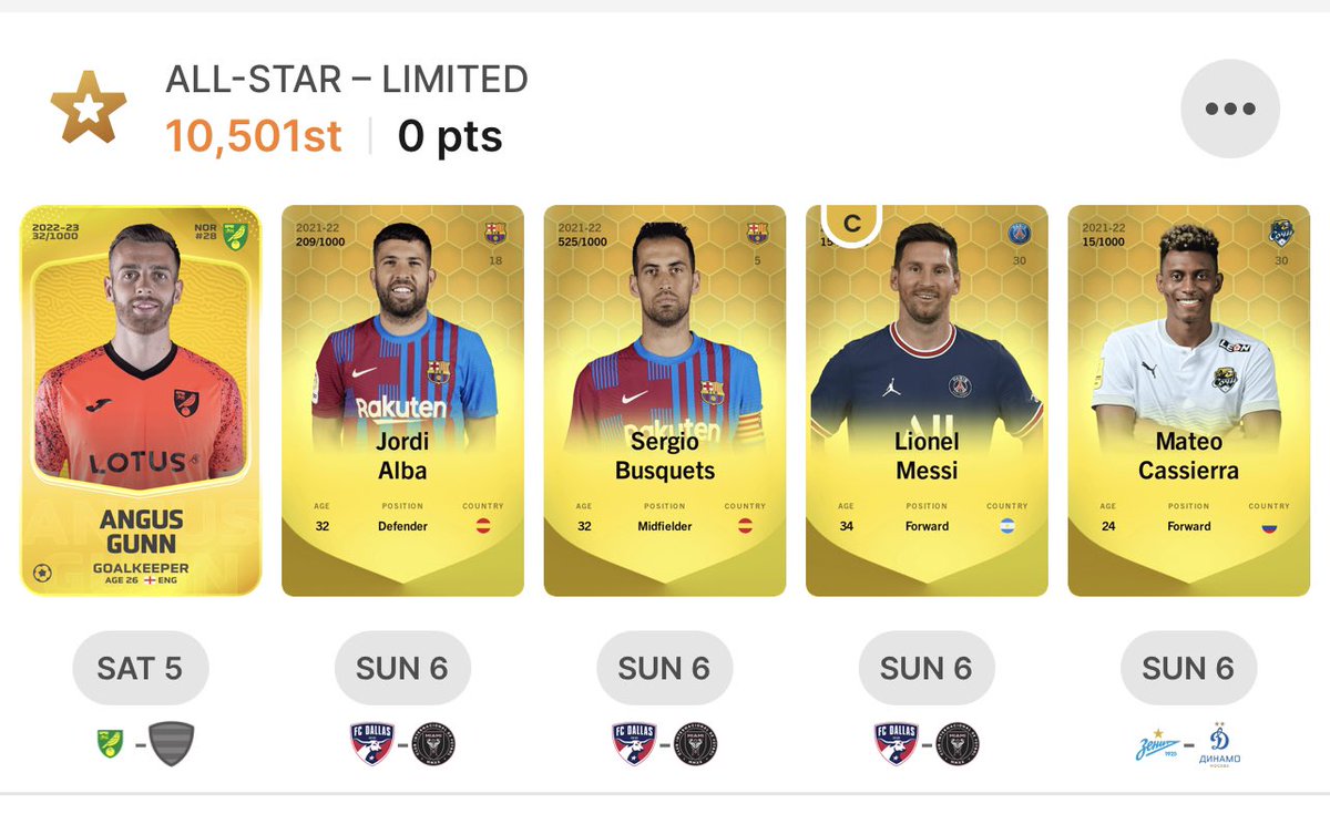 In what world can you line up - Norwich, Inter Miami &amp; Zenit St Petersburg and still think “I could win”?
#lovesorare