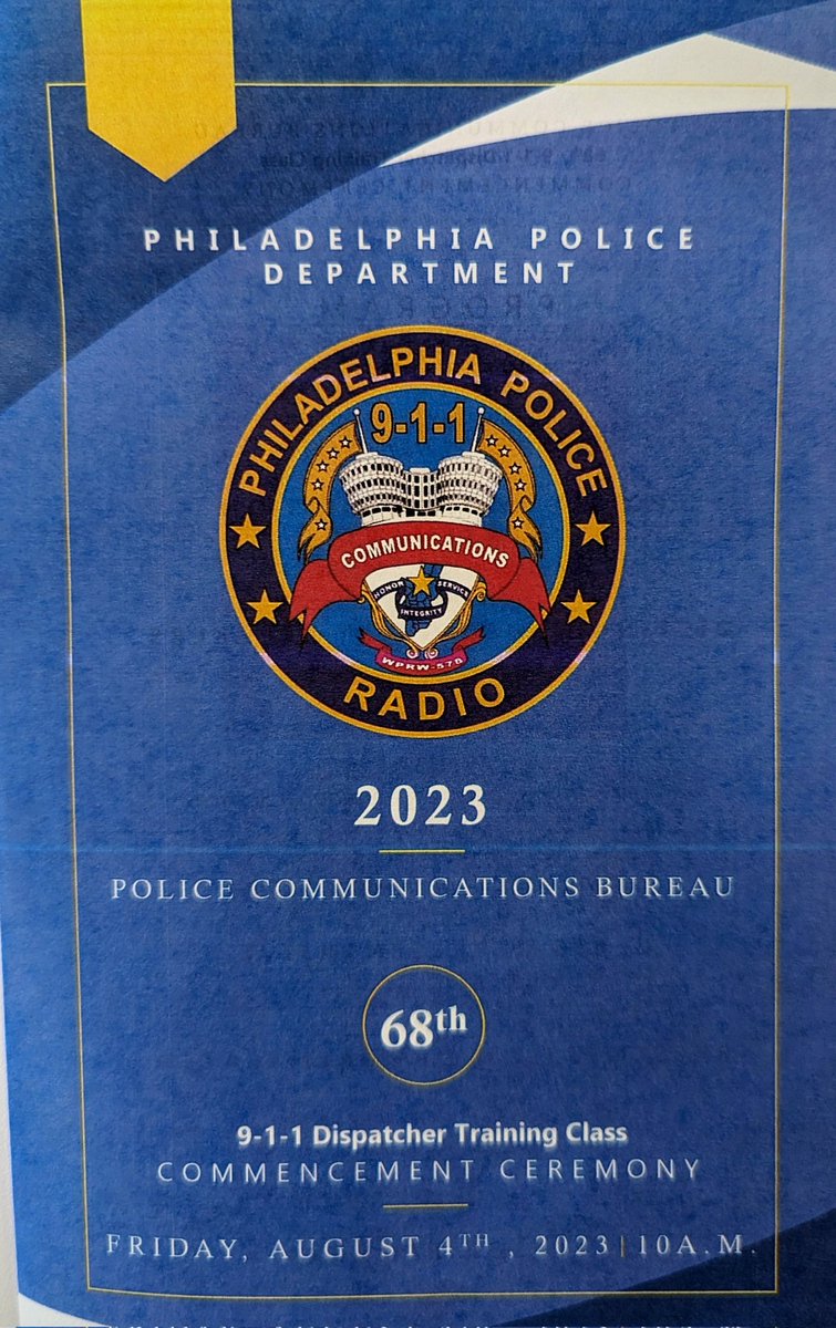 PPDCommish's tweet photo. Congrats 🎉🎉 to @PhillyPolice Dispatcher Class #68 on their graduation from training! Best of luck in your new careers, and thank you for answering  Philadelphia's call to service. #FirstOfTheFirstResponders #HonorIntegrityService https://t.co/fXF7BioIVS