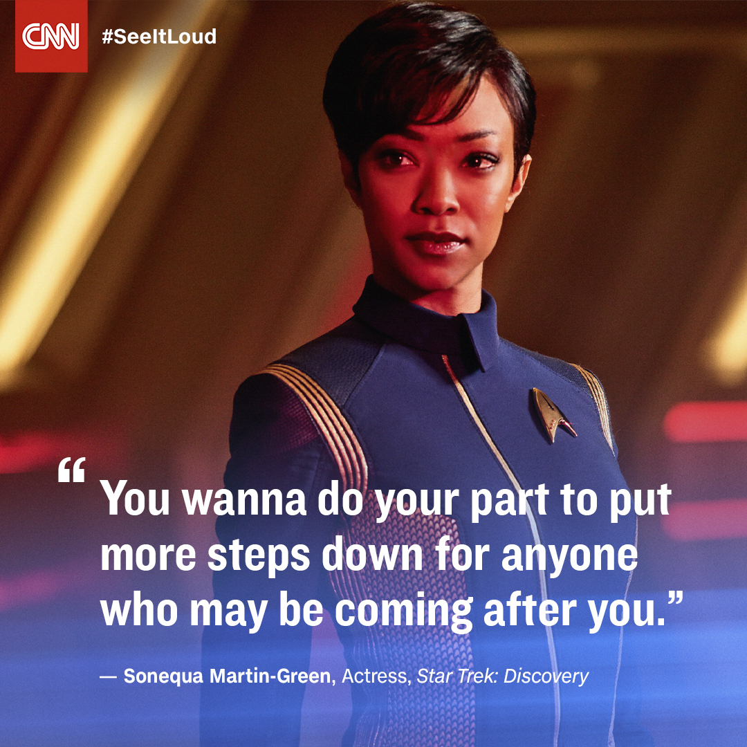 CNN's tweet photo. Discover the lasting legacies of the Black creators and actors who changed the sci-fi genre. A new episode of the @CNN  Original Series #SeeItLoud The History of Black Television premieres Sunday at 9p ET/PT. https://t.co/aGqYCVtuka