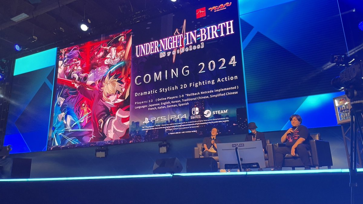 特報📢
『UNDER NIGHT IN-BIRTH』新作発売決定✨

Big News!
New "UNDER NIGHT IN-BIRTH" incoming!

#Evo2023 #UN2 #inbirth