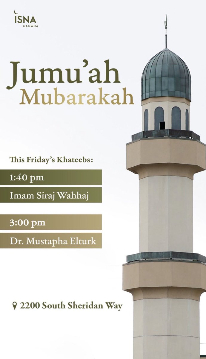 Jumaa Mubaraka :) 

Today's Jumaa Khutbah at ICC we're hosting to guest Imam's: Imam Siraj Wahhaj and Dr. Mustafa alTurk.