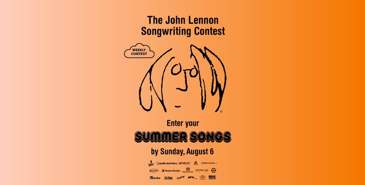 Enter your SUMMER SONGS at JLSC.com by this Sunday, August 6. Winner announced on Monday, plus your songs will still be in the running for the annual contest with over $390K in cash awards and prizes.

<a href="/gibsonguitar/">Gibson</a>  @genelec <a href="/apogeedigital/">Apogee Electronics</a>  @neutrikamericas