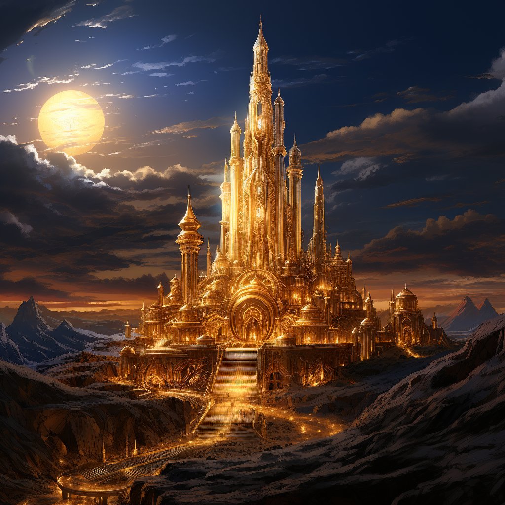 gold big tower