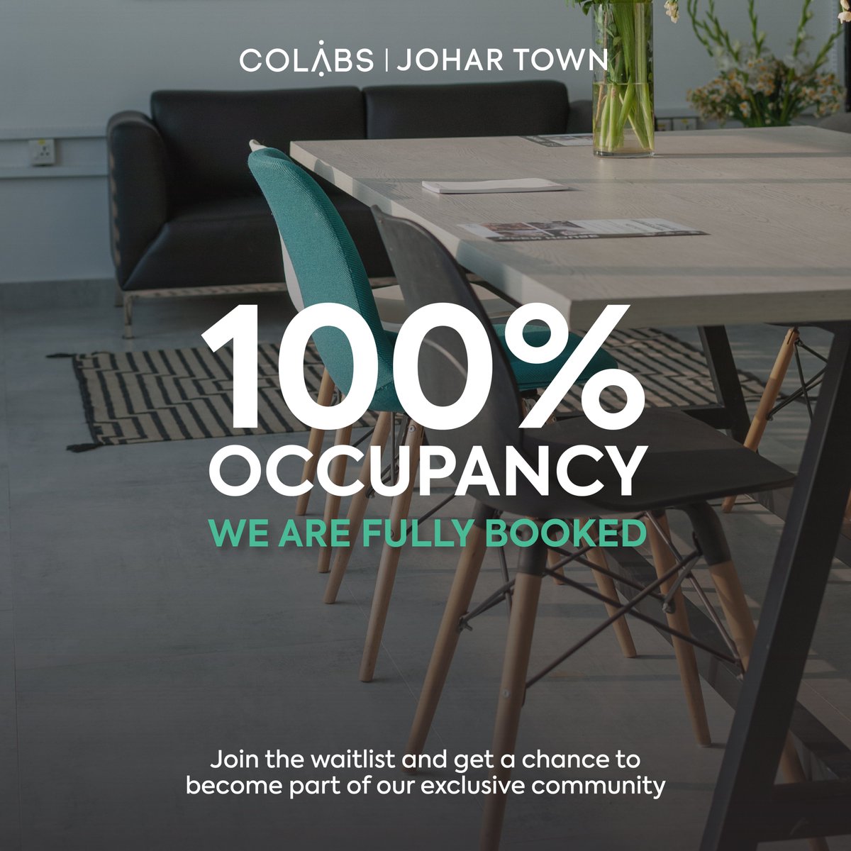 colabswork's tweet photo. COLABS Johar Town hits max capacity, and we couldn't have done it without our incredible community! ✨

We can't wait to create more magic with each new member who joins our community!

📌 The waitlist for COLABS Johar Town is officially open: https://t.co/fdBl9bXxSu

#colabspk https://t.co/Q0IqzwqaVa