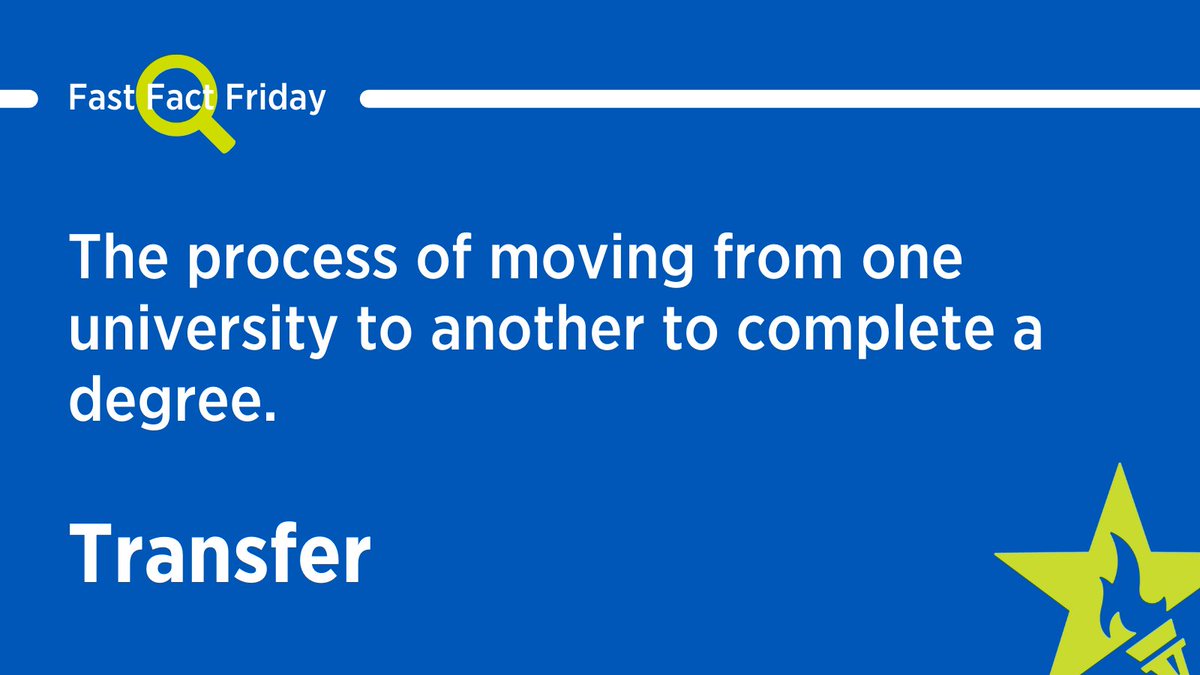GilMattos's tweet photo. ▶️ Transfer:  The process of moving from one university to another to complete a degree. #EducationUSA #ccbeufranca #bnc #StudyWithUS #FastFactFriday https://t.co/5ze6yBOesY
