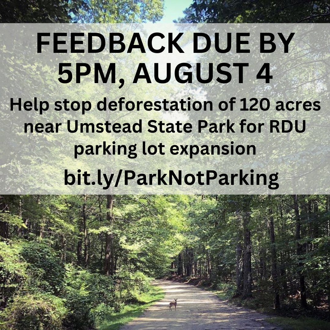 Umstead Coalition tweet media