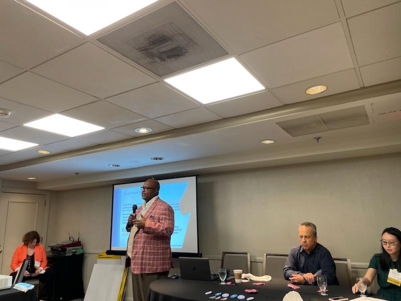 EqMeasure's tweet photo. Elevator pitches, communicating to reach your most important audiences, and messaging were key topics at Equal Measure’s workshop at the @NSFINCLUDESHub #INCLUDESConvening. Thanks to everyone who attended and participated! https://t.co/yZ2GehvXkx