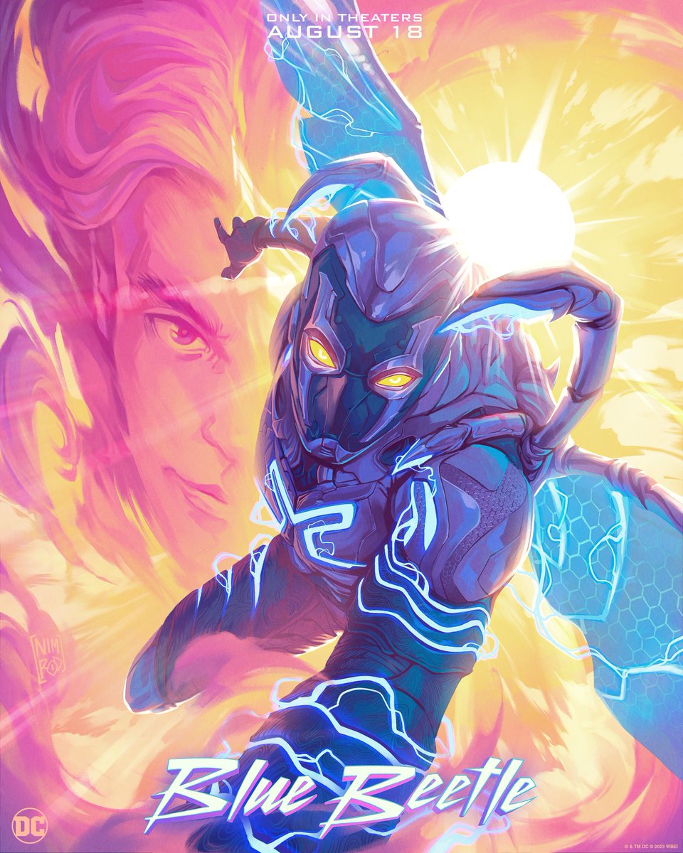 bluebeetle's tweet photo. Fan art: activated. 💙 Get your tickets for #BlueBeetle - Only in theaters August 18: https://t.co/9yqtkqYmgK https://t.co/3fjojyfu6n