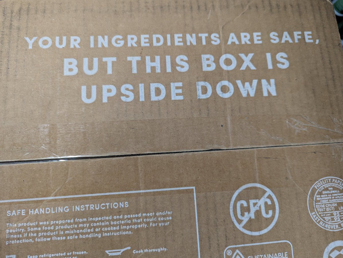 Jon_Beard's tweet photo. So either @FedEx drivers can't read or they just don't give a shit. This is printed on the side of our box that was facing up.

@greenchef, can you switch to a real delivery company please? https://t.co/nKUrlg6cQV