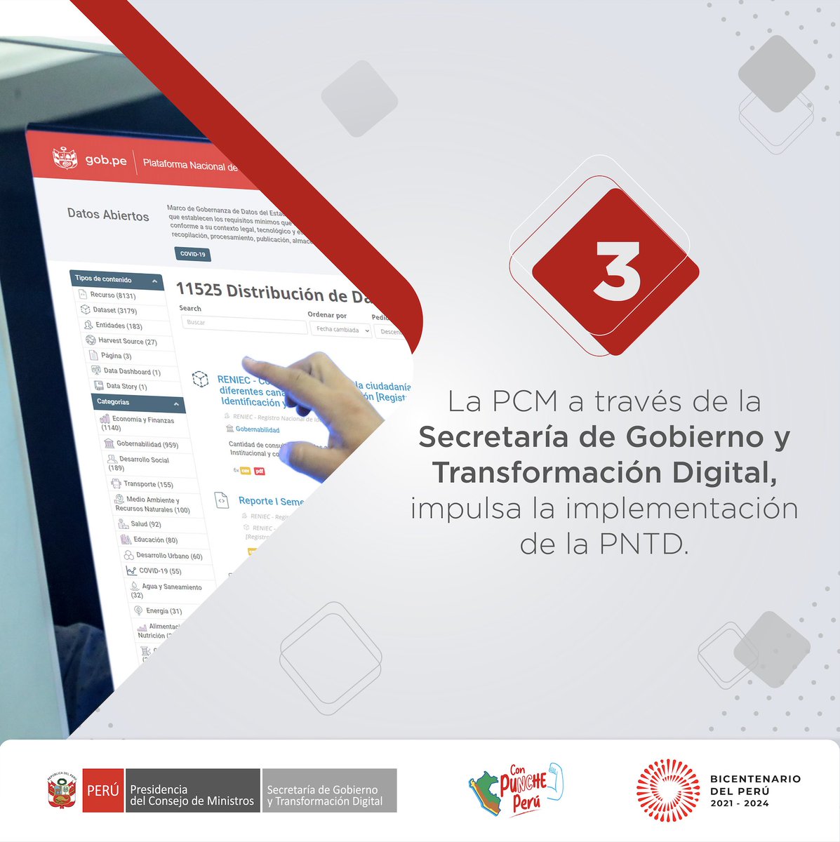 #PorUnPerúDigital 🇵🇪 | ¡La Política Nacional de Transformación Digital busca garantizar el acceso inclusivo, seguro y de calidad al entorno digital para toda la ciudadanía!