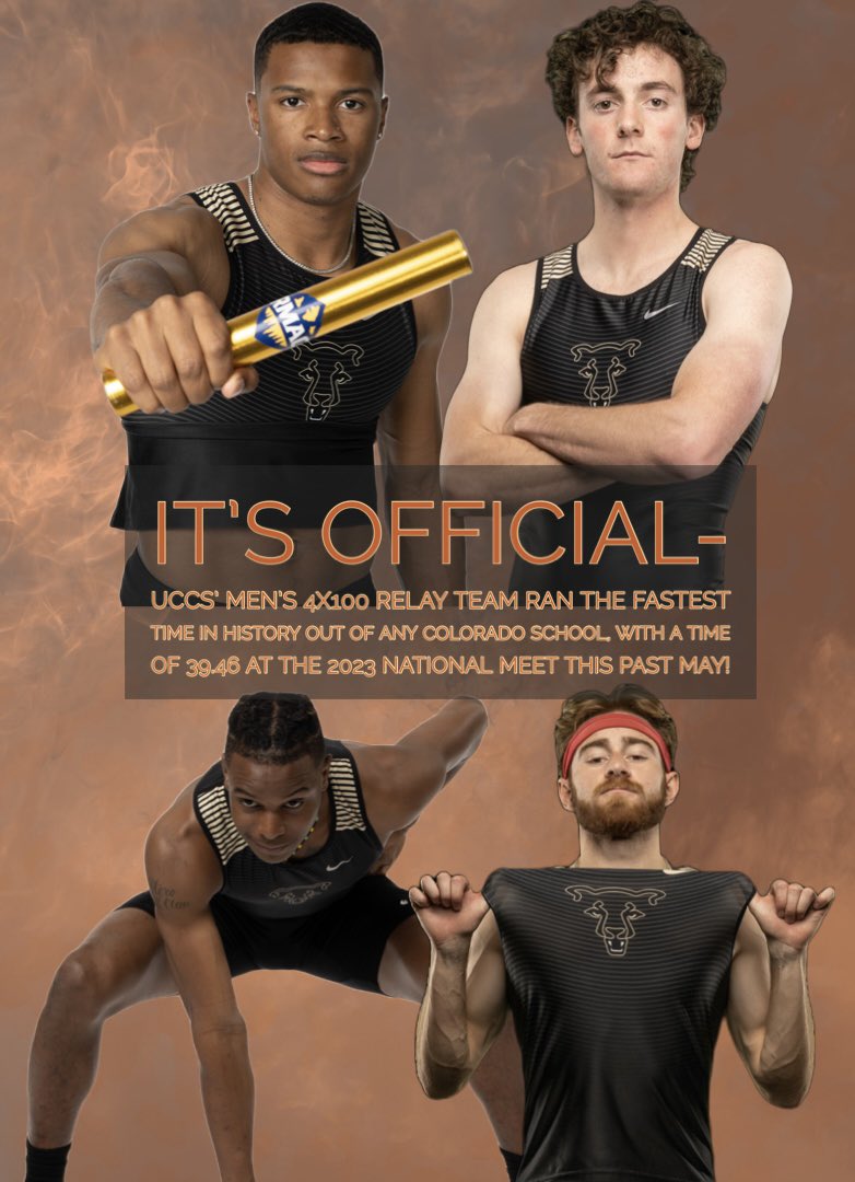 History was made…Our 4x100 Relay Team ran the fastest time in Colorado History last May!