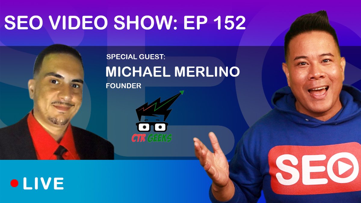 📈 Join <a href="/paulandre/">Paul Andre de Vera</a> today at 12pm PST with <a href="/mike_merlino/">Mike Merlino</a> of CTR Geeks to learn all about CTR Manipulation (For educational purposes only😉) 

🎥 youtube.com/watch?v=_nv4px…

#SEO #SearchEngineOptimization