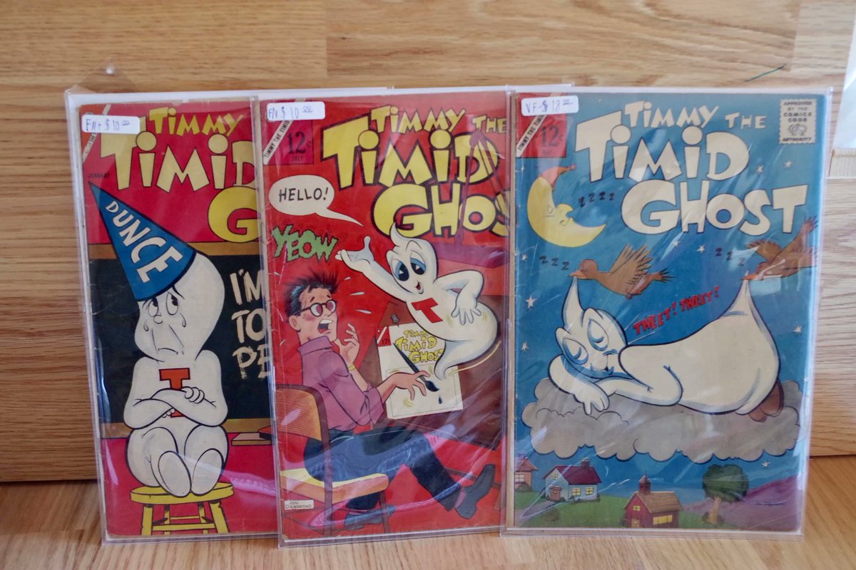ourtimewarp's tweet photo. Timmy the Timid Ghost Comic Books https://t.co/8C2XB6R9Lw #etsy #etsyseller #etystore #Timmytimidghost #vintagecomic #charltoncomic #vintageshop https://t.co/4CFOUuQjvw