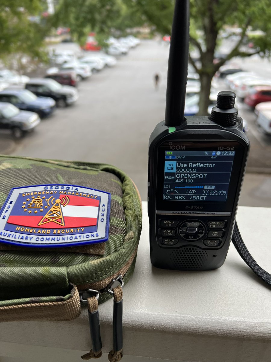 joedom's tweet photo. Checking into the Georgia Public Health / Hospital Net on REF030B from our county’s Fire/EMS HQ #hamradio #ares #auxcomm #dstar https://t.co/9g4fzU43aZ