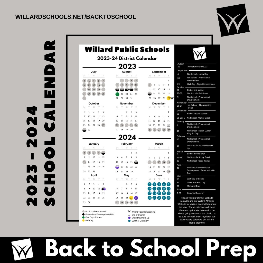 Don't forget to print off or bookmark the 2023-2024 Student Calendar! ow.ly/b53T50Pt6rx