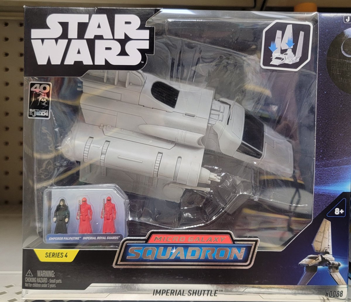 Saw a couple new Micro Galaxy Squadron vehicles at Walmart. Hoth AT-AT and Imperial Shuttle. 
#jazwares #microgalaxysquadron #starwars