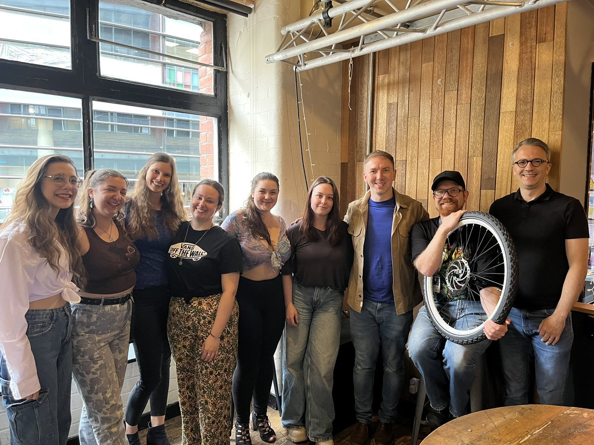AdamStadius's tweet photo. Goodby drinks with a handful of our first postgraduate Musical Theatre students @LeedsDrama @LeedsMusicDrama https://t.co/k8R7VJ5MCC