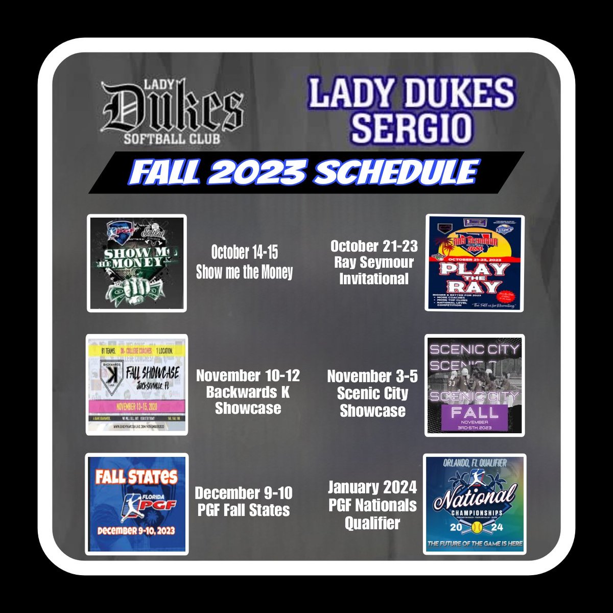 Lady Dukes 18U Sergio tweet media