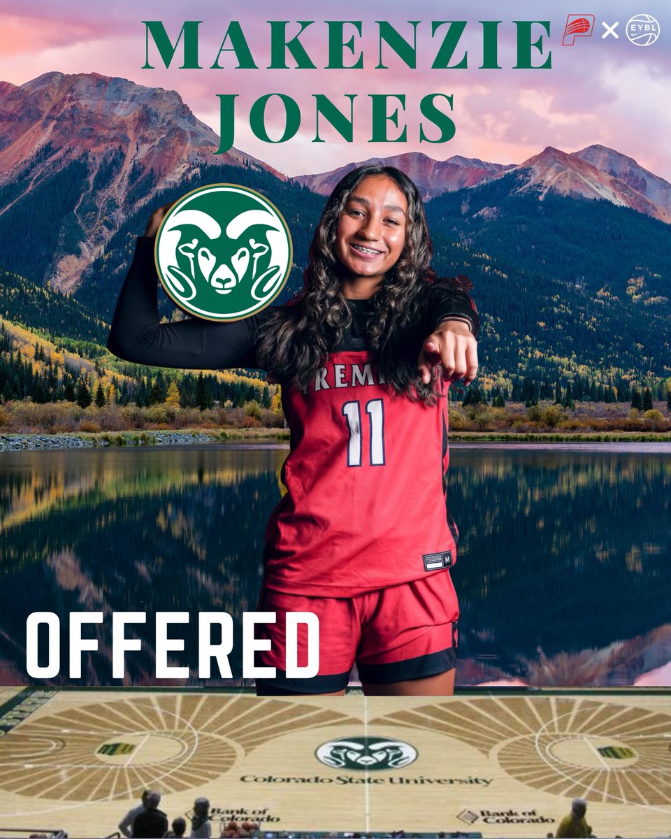makenzie (@makenziejon3s) on Twitter photo Thankful to have received an offer from <a href="/CSUWBasketball/">Colorado State Women's Basketball</a> Thank you coach <a href="/CSU_Williams/">Ryun Williams</a> and <a href="/aheg22/">Amber Cunningham</a> ! Go rams💚!
<a href="/MtnWestPremier/">Mountain West Premier</a> <a href="/ColoradoPremier/">Colorado Premier</a> <a href="/MullenGBB/">Mullen HS Girls’ Basketball</a> Thankful to have received an offer from <a href="/CSUWBasketball/">Colorado State Women's Basketball</a> Thank you coach <a href="/CSU_Williams/">Ryun Williams</a> and <a href="/aheg22/">Amber Cunningham</a> ! Go rams💚!
<a href="/MtnWestPremier/">Mountain West Premier</a> <a href="/ColoradoPremier/">Colorado Premier</a> <a href="/MullenGBB/">Mullen HS Girls’ Basketball</a>