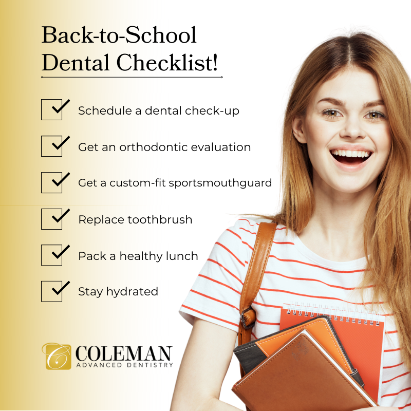 colemandentist_'s tweet image. Ready to ace that smile?😁✏️ Here's your back-to-school dental checklist to ensure you start the year with a sparkling grin!✨

📱(760)726-0770
💻sandiegocosmeticdental.com

#backtoschool #checklist #highschoolstudent #collegestudent #studentlife #momlife #dadlife #dentalcare