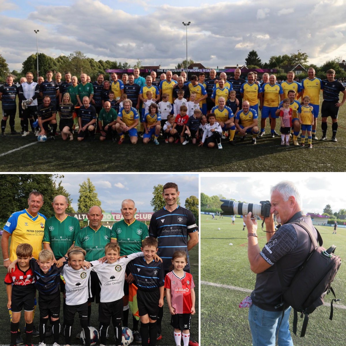fsfcUK's tweet photo. Captured magic moments 📸⚽️🖤

Full album of photos from our ex-Saints vs. @fsfcUK charity match exactly two weeks ago ⬇️

https://t.co/nxA5IRaNx8

Just count all the smiles… 💛💙⚽️😊

Thank you for your amazing support 🙏

#CharityFootball
#FootballFamily
#EveryShirtHasAStory https://t.co/GbQ4QKn9yZ
