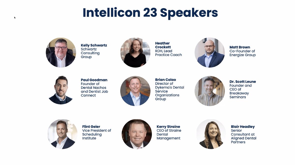 We will be speaking at the sold out Intellicon. Virtual tickets still available.  #dentalintel
#dentaltwitter