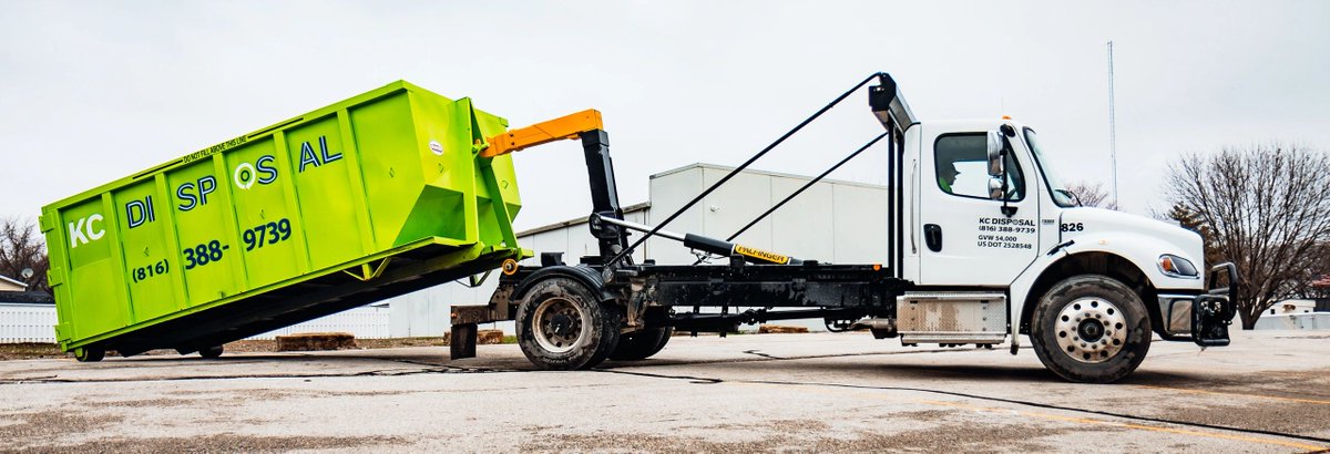DisposalKc's tweet photo. Need efficient waste disposal solutions? Look no further than KC Disposal! Visit our website to learn more about our reliable trash and recycling pickup services today: https://t.co/ajBRS4K10J. https://t.co/cv05Ey8IBc