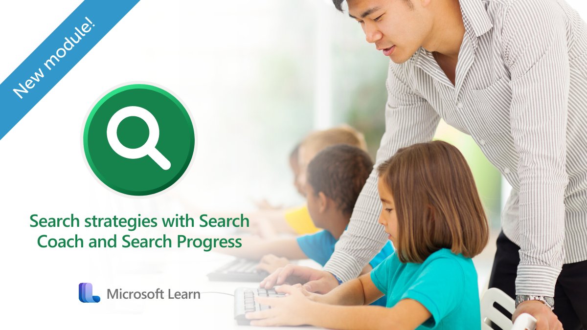i2eEDU's tweet image. Help learners build information literacy skills with #SearchCoach and #SearchProgress!🔍

Check out our new blog which shares about the new @MicrosoftLearn course and how these tools can benefit your classroom.🏫

➡️i2e-llc.com/search-strateg…