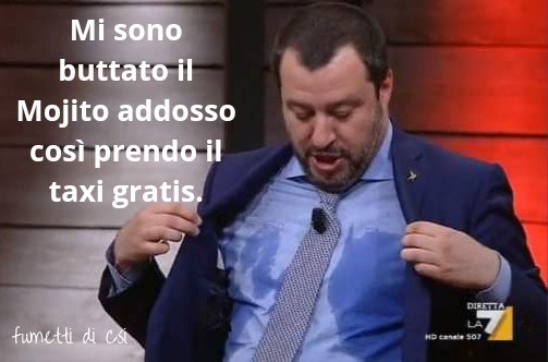 fumettiDiCsi's tweet photo. #TaxiViolence #Salvini #mojito #meloni #Governo #humor #lega #taxigratis #Russia https://t.co/tageFijiRM