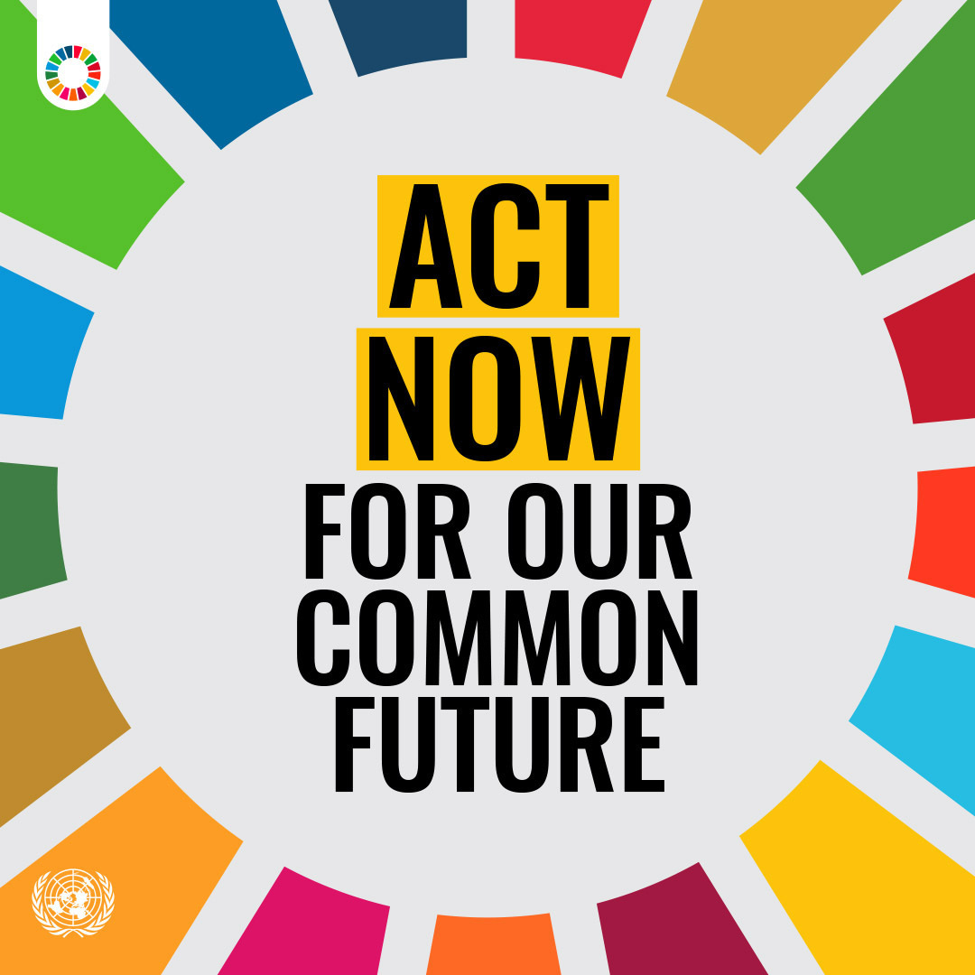 UN's tweet photo. Now more than ever we need to tackle global challenges together &amp; take action to protect our shared future.

See how you can #ActNow to help shape the #GlobalGoals and a fairer, more inclusive &amp; sustainable world for all. https://t.co/TrmoKhY7Sw https://t.co/6CBEun8hO3