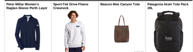 THIS is how you do swag: BSPop-up Swag Shop!  
Kudos to the firm marketing team. (Some options not pictured.)