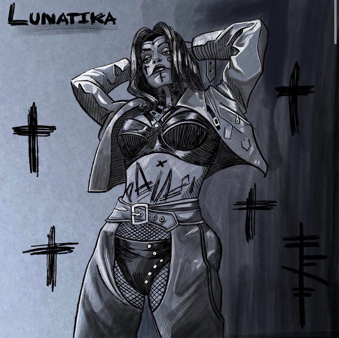 Amazing art from riedingerolmo on Instagram, thank you so much ! 🥰🖤 https://t.co/U1y2RydUYR