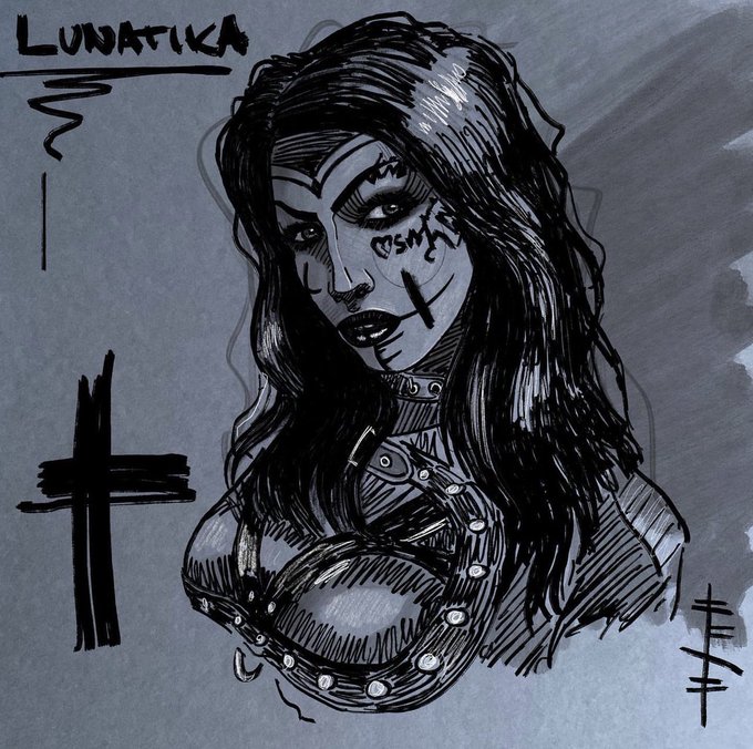 Amazing art from riedingerolmo on Instagram, thank you so much ! 🥰🖤 https://t.co/U1y2RydUYR