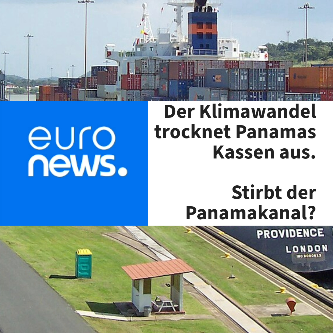 Die FDP schwärmt von wirtschaftlichen Chancen durch den #Klimawandel.
Eine echte #Klimakatastrophe erlebt derzeit Panama. Die Schleusen des Panamakanals sind abhängig von Regenwasser. Dieses bleibt nun aus.
Ein Desaster für Panama und die Weltwirtschaft.
#ClimateRevolution41World