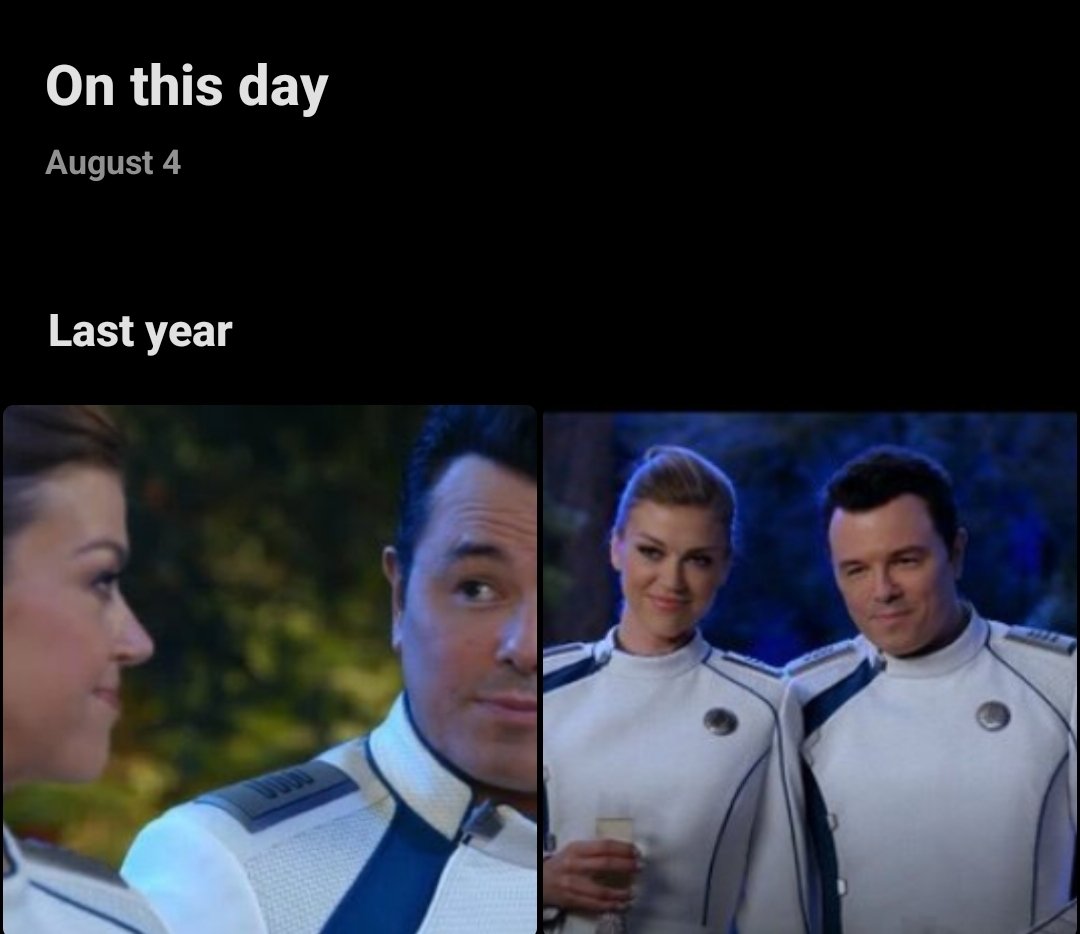BlackSheepJess's tweet photo. @LouiseApplewhai @SethMacFarlane From my "On this day" reminders from last year; #TheOrvilleNewHorizons #FutureUnknown on the brain and in the heart 💙
#TheOrville
#RenewTheOrville https://t.co/jNfb6JRrI2