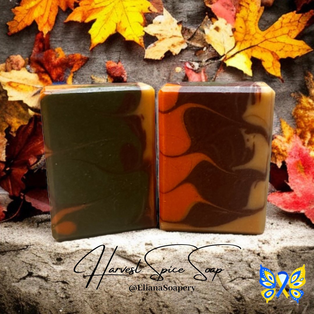 ElianaSoapery's tweet photo. Add a Dash of Fall Charm to Your Bath with Harvest Spice Soap!
Cozy up your bath time with the scents of fall. Harvest Spice Soap is your autumn charm in a bar. #ElianaSoapery #FallCharm #BathTime #HarvestSpiceSoap https://t.co/zJoFVD1iAv