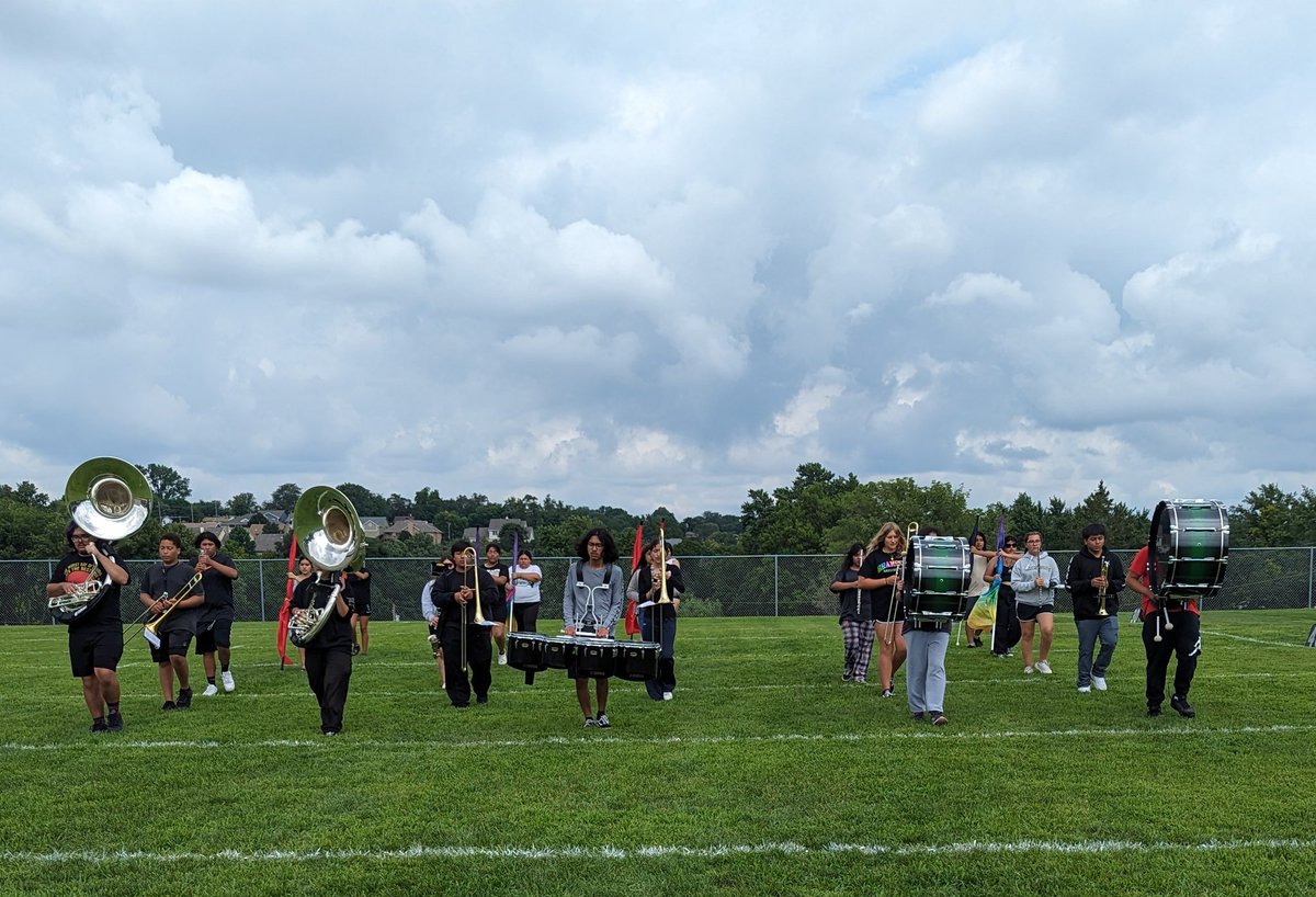 SO incredibly PROUD of these students! Not only did they learn marching basics this week, but they learned the ENTIRE first movement of their marching show! <a href="/OPS_BryanHigh/">Bryan High School</a> #BearPride