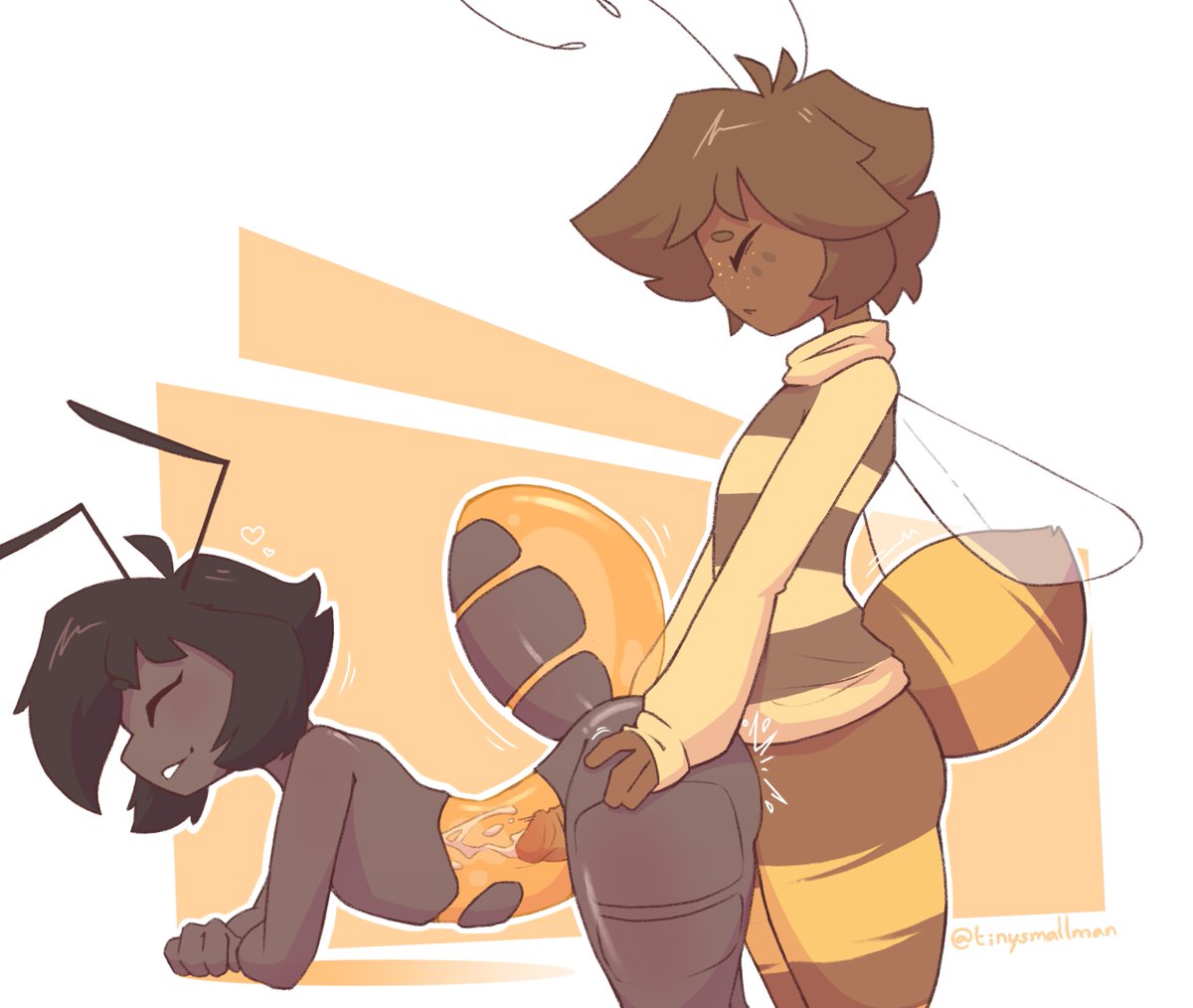 tinysmallman's tweet photo. honeypot ants tend get along with bees https://t.co/QVgj2NfYLR