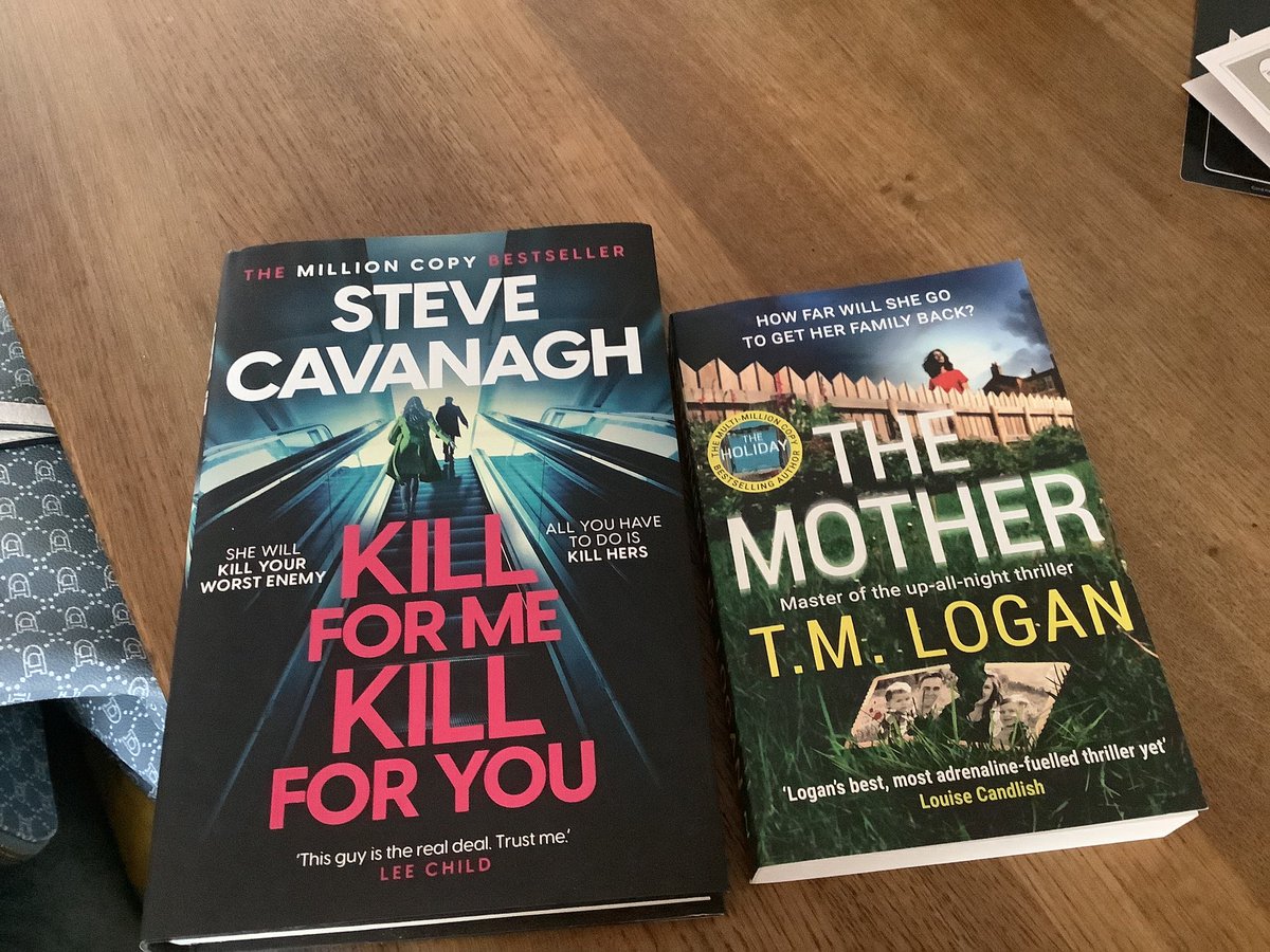Yeh got my hands on my long awaited pb of @TMLoganAuthor #themother and my favourite Irish author @SteveCavanagh_ latest standalone #killformekillforyou from @Tesco today.