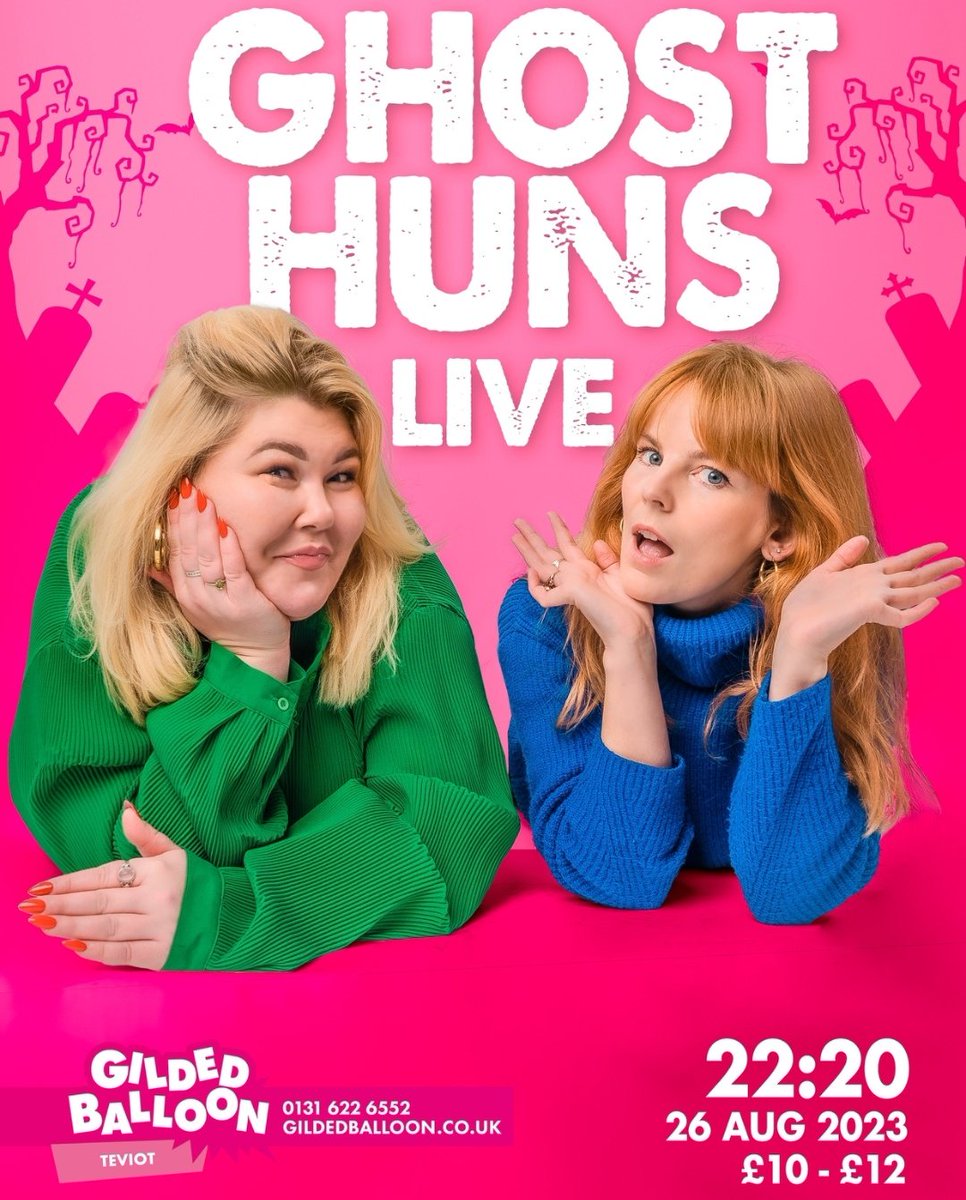 COME SEE US FOR OUR FIRST EVER LIVE SHOW! 26 Aug 22.20 #edfringe @Gildedballoon