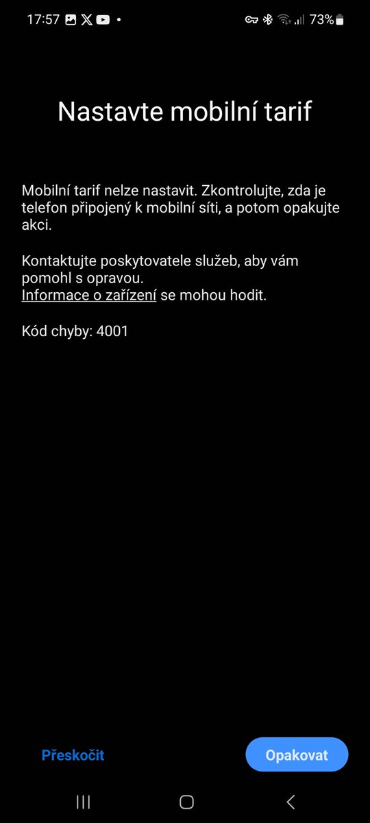 drozdik_petr's tweet image. Zkouším sílu Twitteru. Protože už si nevím rady a jak to vypadá, tak  @Vodafone_CZ tápe také. 

Mám ve službě #OneNumber novou eSIM, je aktivní, podle portálu VF je i aktivní v zařizení.

Když dám přes @SamsungCZSK #Waerable nastavení Mobilního tarifu, zařve chyba 4001. Když