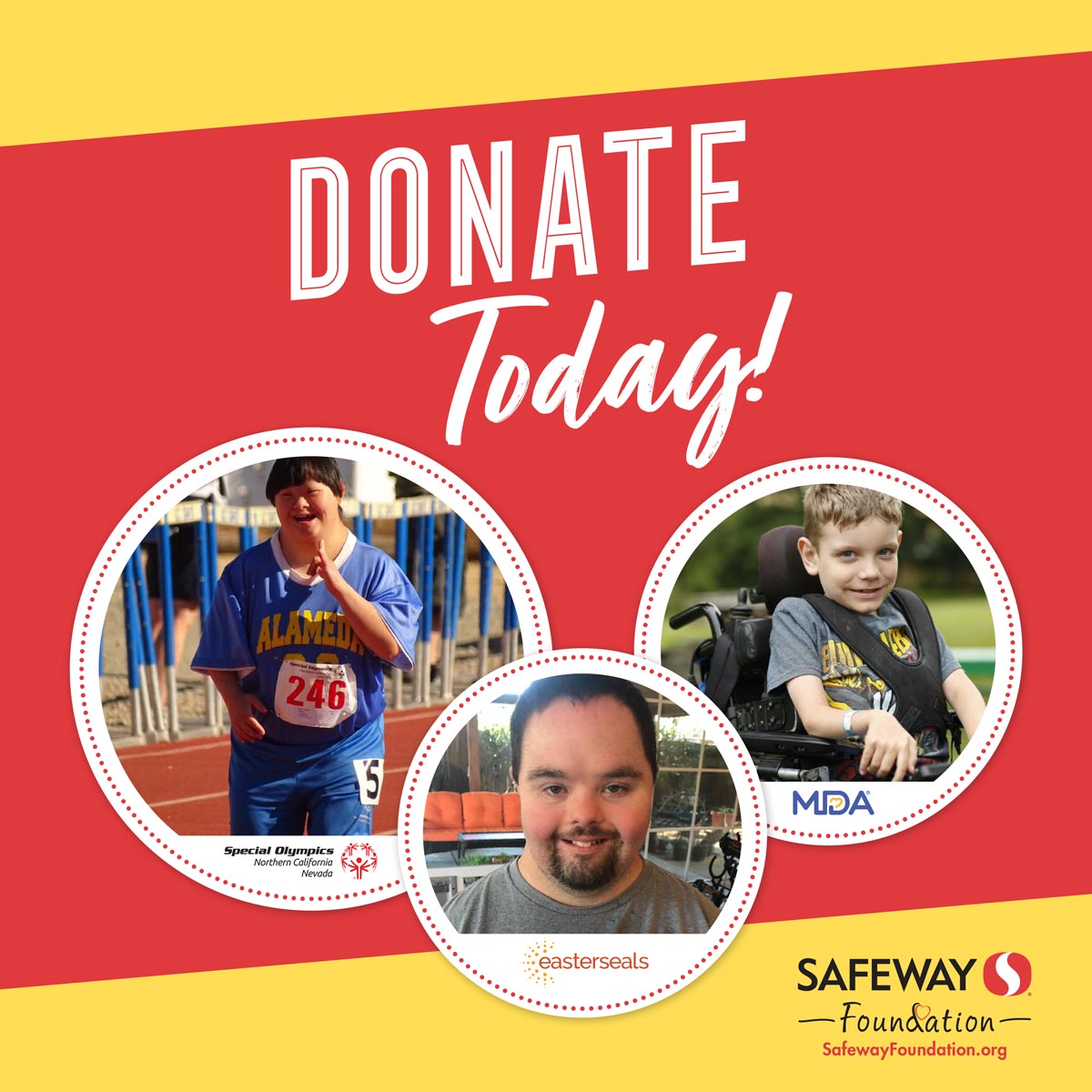 ATOU1234's tweet image. ATOU is proud to partner with the Safeway Foundation in August. @Safeway is raising funds in stores all month long to support programs designed to inspire &amp;amp; enable people who have diverse abilities.  Donations will be collected at check stands through 8/31/23. #SafewayFoundation