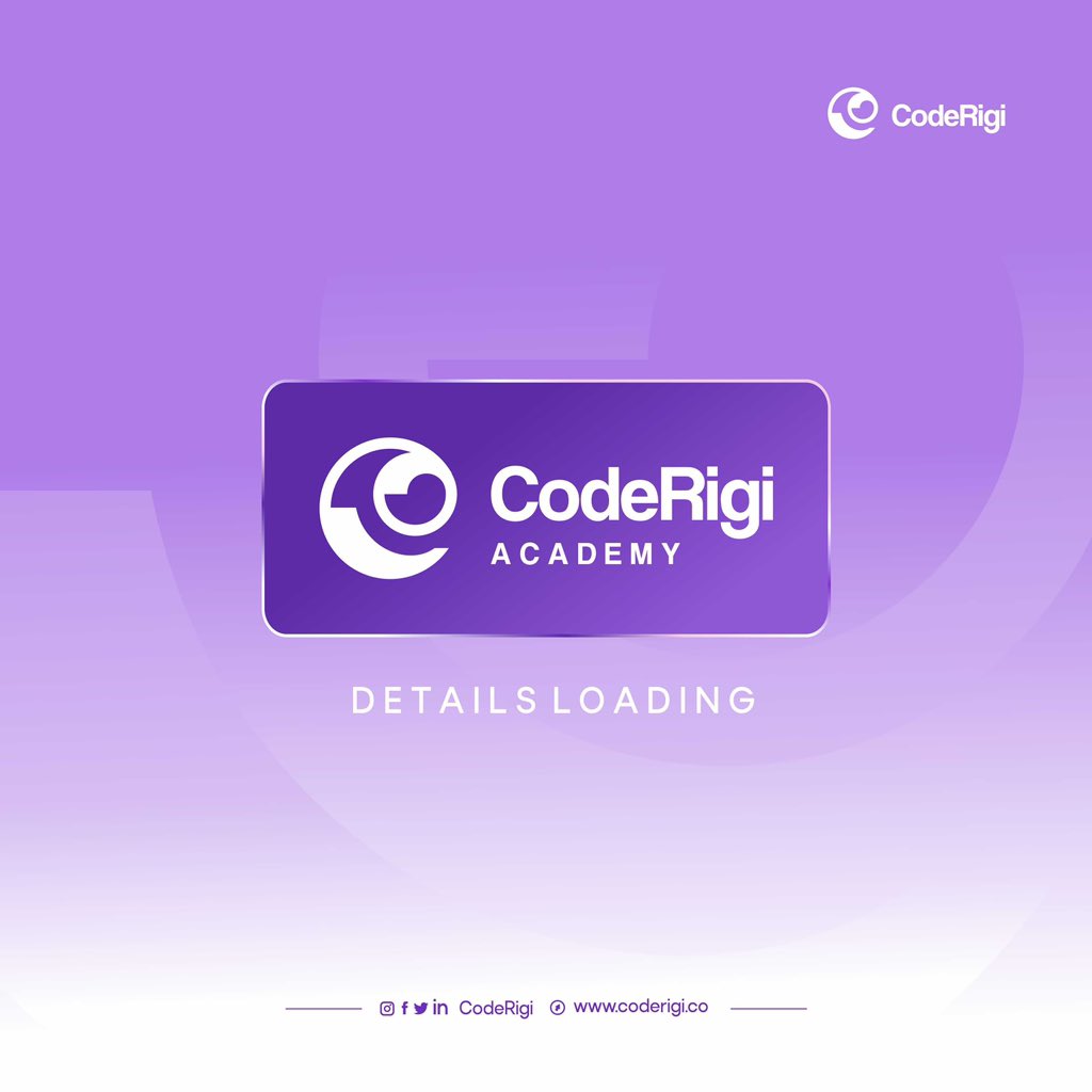 coderigi_'s tweet photo. Hey Tech Enthusiastπ₯οΈ...Are You Ready For An Exciting Journey?π
Something Big is Coming soon!
#CodeRigiAcademy...Anticipate.
#TechEnthusiast
#ExcitingJourney
#SomethingBigIsComing
#CodeRigiAcademy
#Anticipate
#TechRevolution
#Coderigi https://t.co/CIqv26BUbs