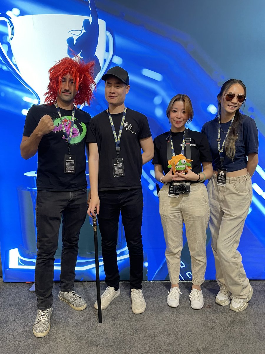 StreetFighter's tweet photo. Stop by the Capcom Booth at #Evo2023 for various activities and prizes! Here’s what we got going on today.

✏️1PM - Poster signing with @AleksLeVO 
💬 3PM - Developer Panel on Main Stage
⁉️Trivia Questions
🎮 Games, games, and more games! https://t.co/mwvNMaJkJE