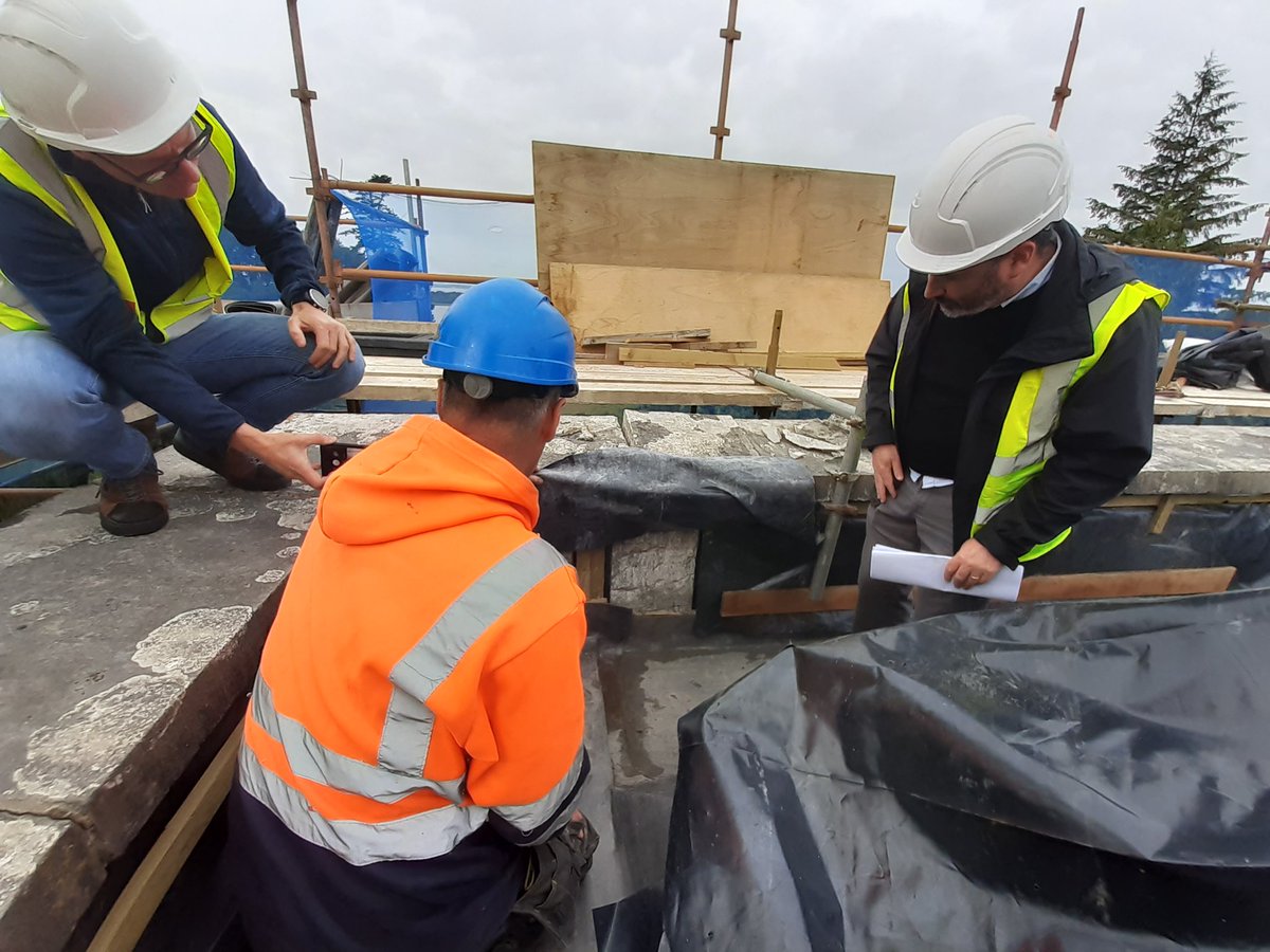 Wmeathheritge's tweet photo. Essential conservation works to the roof of @BelvedereHouse are well underway. The House is closed for the duration of the project, which is being supported under the #HistoricStructuresFund, from @DeptHousingIRL https://t.co/PpZqgDSNz6